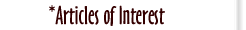 Articles of Interest